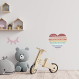 Rainbow Heart Feelings Fabric Decal by Our Little Playnest x Urban Li'l