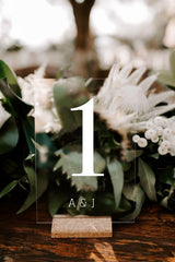 Minimal Wedding Table Number Signage - Urban Li'l