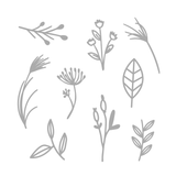 Monochrome Botanical Fabric Decal