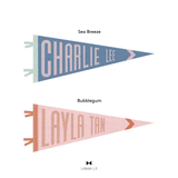 Name Pennant Fabric Decal