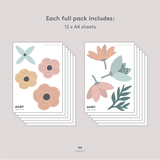 Pastel Fleur Fabric Decal by Houseofchais x Urban Li'l