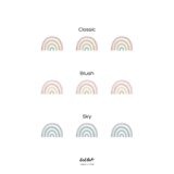 Petite Rainbow Fabric Decal