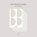 Petite Rainbow Fabric Decal