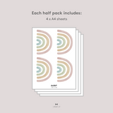 Petite Rainbow Fabric Decal