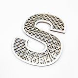 Rattan Initial Wall Plaque