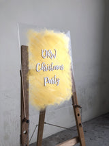 Welcome Wedding Hand-painted Acrylic Signage