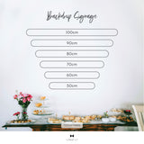 Mirror Backdrop Signage - 2 to 3 Rows