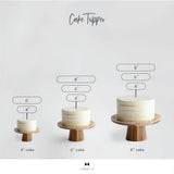 Geometric Heart Cake Topper