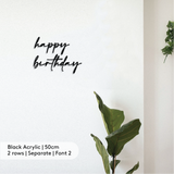 'Happy Birthday xxx' Backdrop Signage