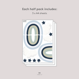 Rainbow Night Sky Fabric Decal