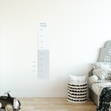 Scallop Duo Colour Height Chart Fabric Decal