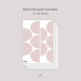 Scallop Fabric Decal