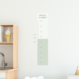Scallop Duo Colour Height Chart Fabric Decal