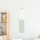 Interactive Scallop Height Chart Fabric Decal | Duo Colour