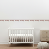 Irregular Scallop Wall Border Decal