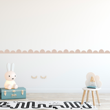 Irregular Scallop Wall Border Decal