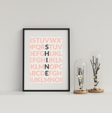 Crossword Nursery Poster - Girl