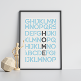 Crossword Nursery Poster - Boy - Urban Li'l