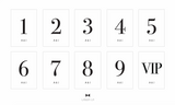 Minimal Wedding Table Number Signage - Urban Li'l
