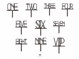 Liners Wedding Table Number Signage