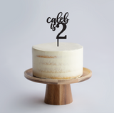 Custom Name & Numeral Age Cake Topper