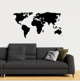 World Map Wall Decor