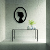Silhouette Oval Plaque