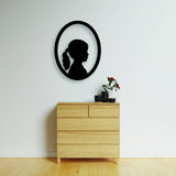 Silhouette Oval Plaque