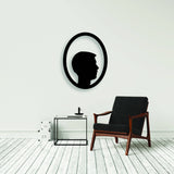 Silhouette Oval Plaque