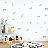Woodland Animals Fabric Decal