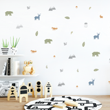 Woodland Animals Fabric Decal