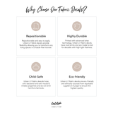 花园兔子布艺贴纸