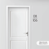 Unit Number Signage - Minimalistic