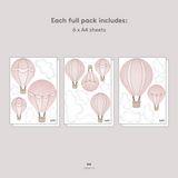 Up Up And Away Fabric Decal