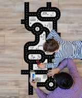 Car Track Fabric Floor Decal