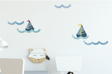 Nautical Wave Fabric Decal