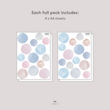 Watercolour Dots Fabric Decal