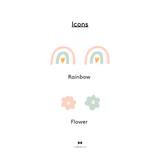 Whimsical Party Bunting Fabric Decal