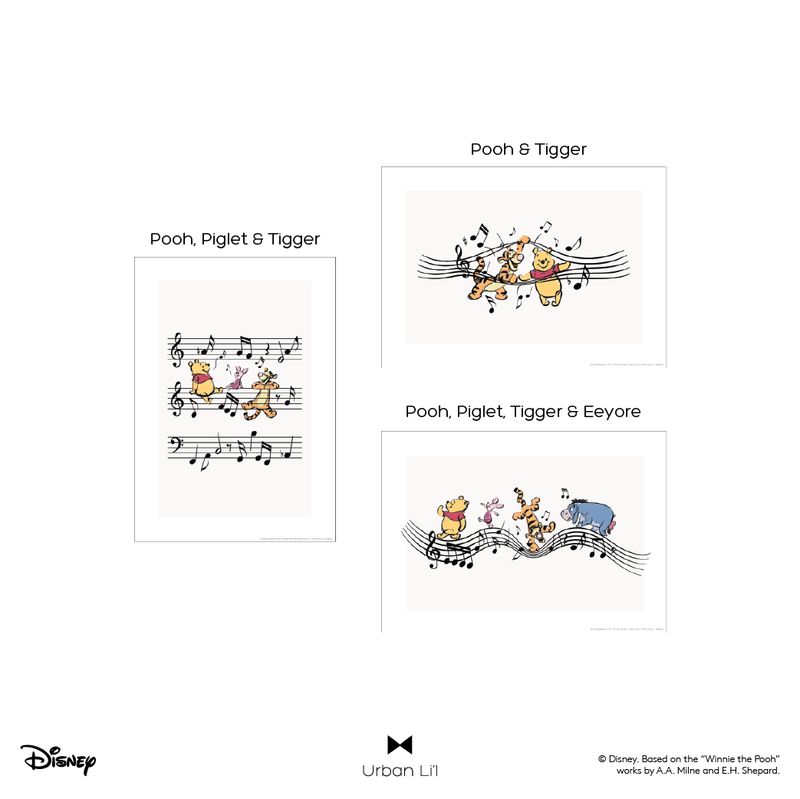 Winnie The Pooh & Friends Whimsical Notes Poster