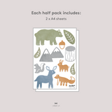 Woodland Animals Fabric Decal