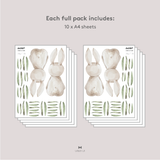 Barn Bunnies Fabric Decal by Melissa C. Koh x Urban Li'l