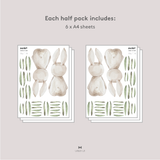 Barn Bunnies Fabric Decal by Melissa C. Koh x Urban Li'l