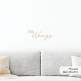 Family Plaque With Personalised Text