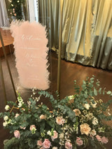 Welcome Wedding Hand-painted Acrylic Signage
