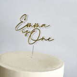 Custom Floating Contoured Cake Topper