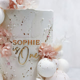 Custom Name Contoured Cake Tag