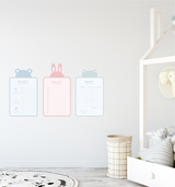 Animal Kids Planner Dry Erase Sticker