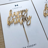 ‘Happy Birthday' Mini Cake Topper 2.5"