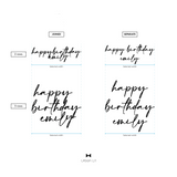 'Happy Birthday xxx' Backdrop Signage