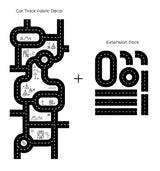 Car Track Fabric Floor Decal